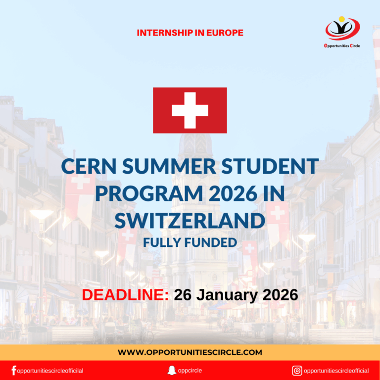 CERN Summer Student Program 2026 in Switzerland