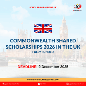 Commonwealth Shared Scholarships 2026 in UK