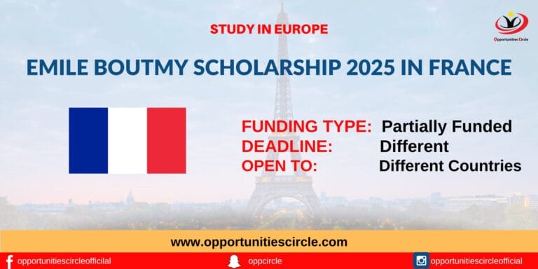 Emile Boutmy Scholarship 2025 in France (1)