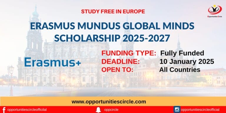 Erasmus Mundus Global MINDS Scholarship 2025-2027