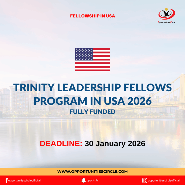 Trinity Leadership Fellows Program in USA 2026