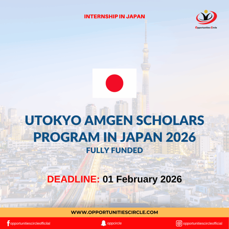 UTokyo Amgen Scholars Program in Japan 2026