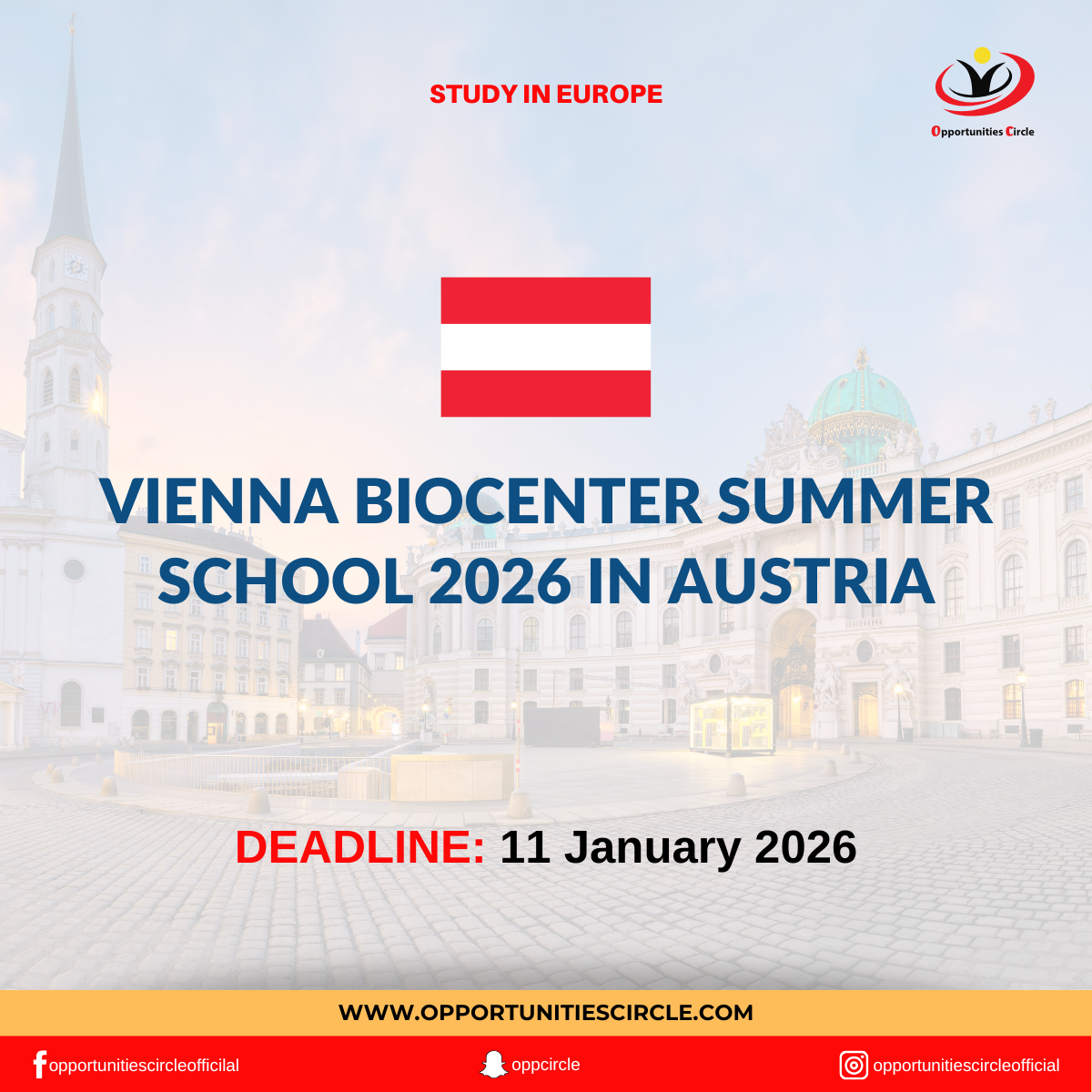 Vienna BioCenter Summer School 2026 in Austria | Fully Funded - Opportunities Circle