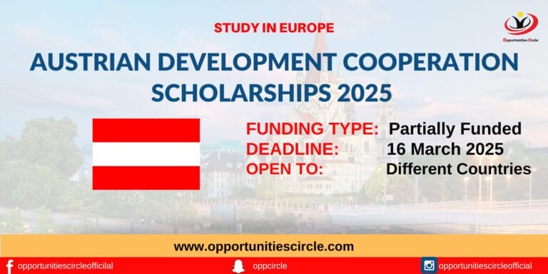 Austrian Development Cooperation Scholarships 2025
