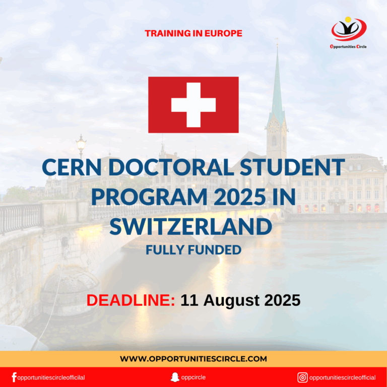 CERN Doctoral Student Program 2025 in Switzerland