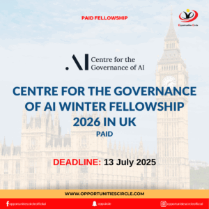 Centre for the Governance of AI Winter Fellowship 2026 in UK