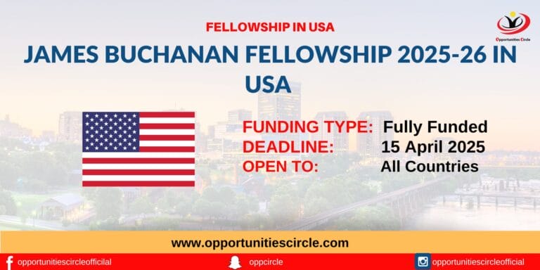 James Buchanan Fellowship 2025-26 in USA