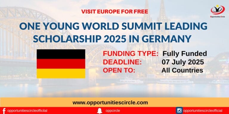 One Young World Summit Leading Scholarship 2025 in Germany