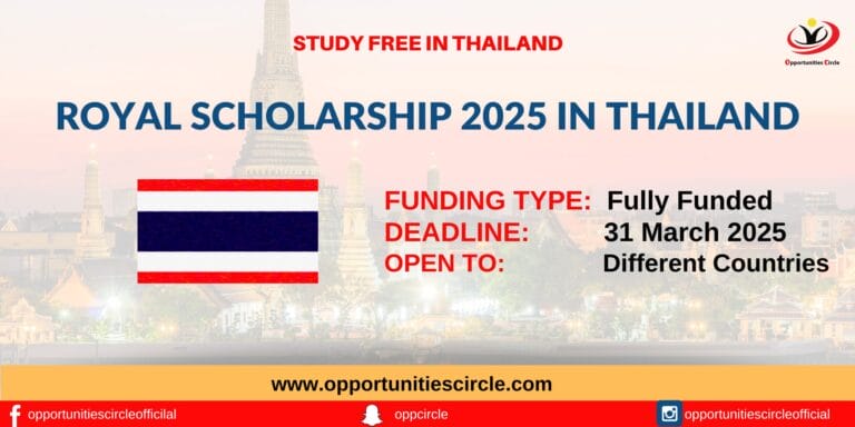 Royal Scholarship 2025 in Thailand