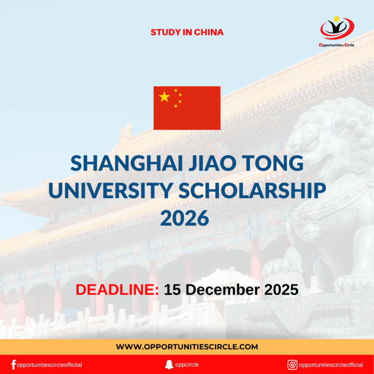 Shanghai Jiao Tong University Scholarship 2026