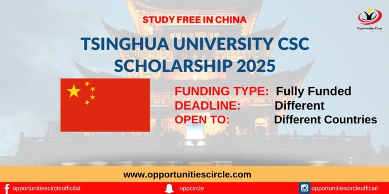 Tsinghua University CSC Scholarship 2025 in China