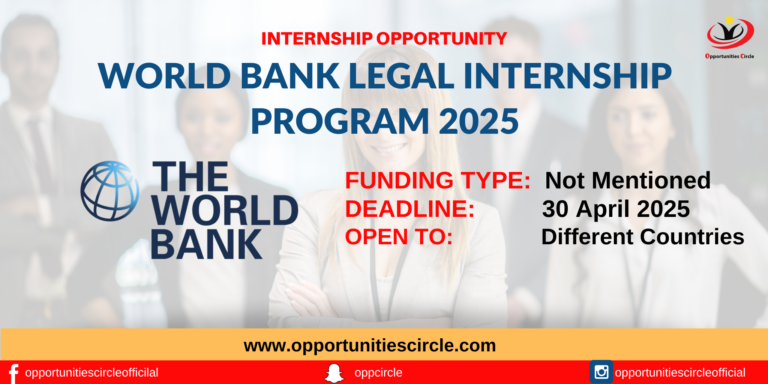 World Bank Legal Internship Program 2025