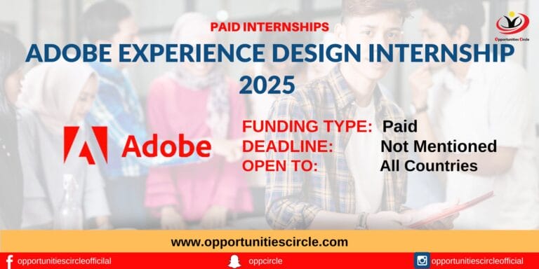 Adobe Experience Design Internship 2025