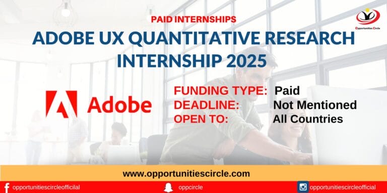 Adobe UX Quantitative Research Internship 2025