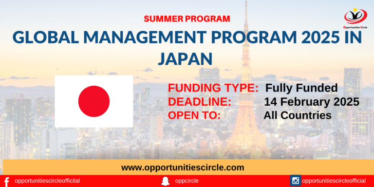Global Management Program 2025 in Japan