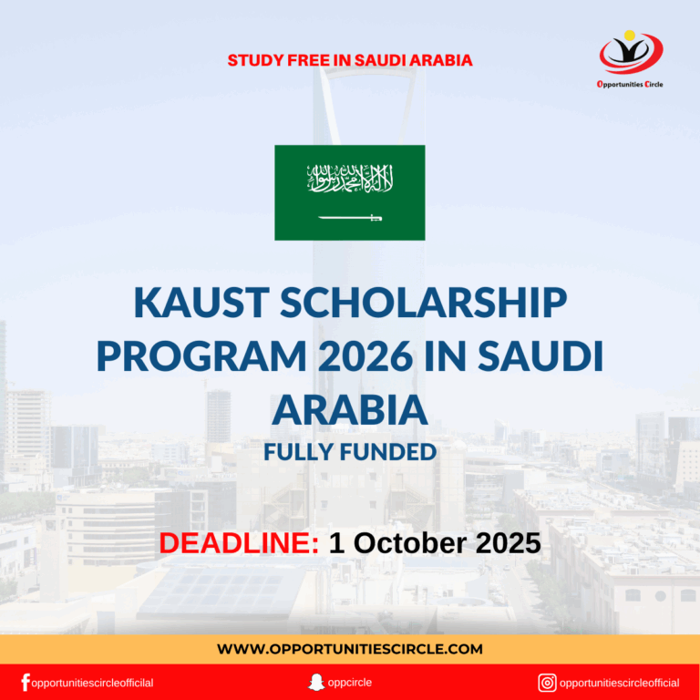 KAUST Scholarship Program 2026 in Saudi Arabia