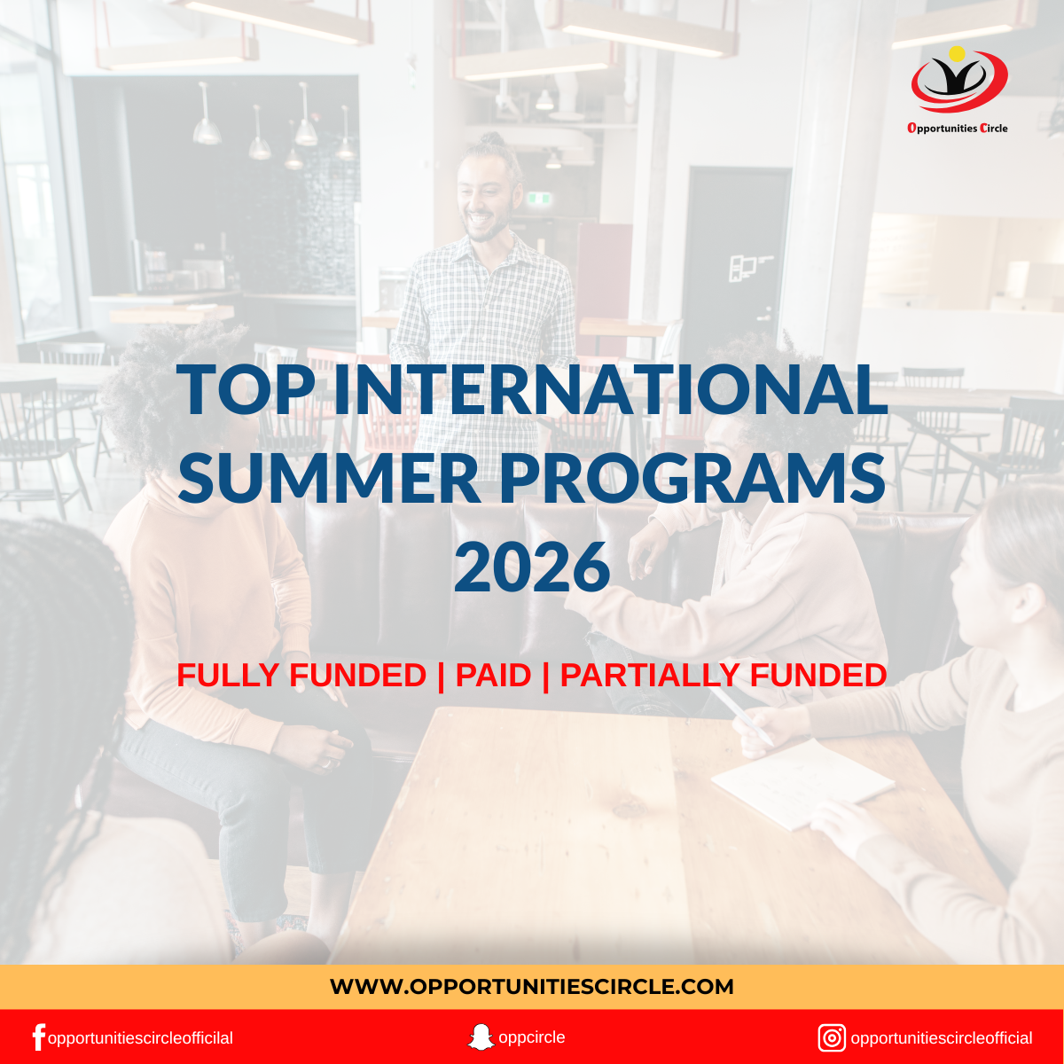 Top International Summer Programs 2026 - Opportunities Circle