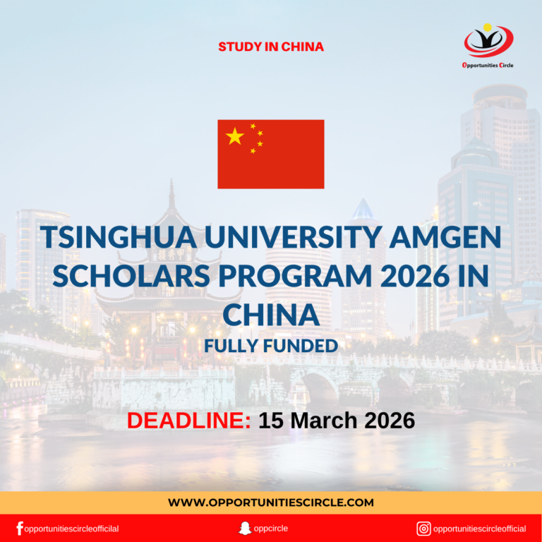 Tsinghua University Amgen Scholars Program 2026 in China