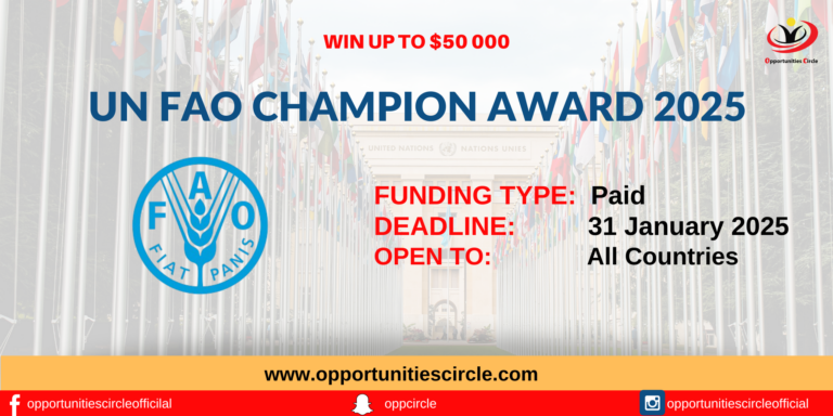 UN FAO Champion Award 2025