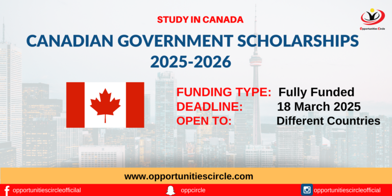 Canadian Government Scholarships 2025-2026