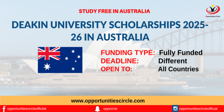 Deakin University Scholarships 2025-26 in Australia