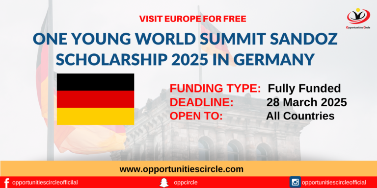 One Young World Summit SANDOZ Scholarship 2025 in Germany