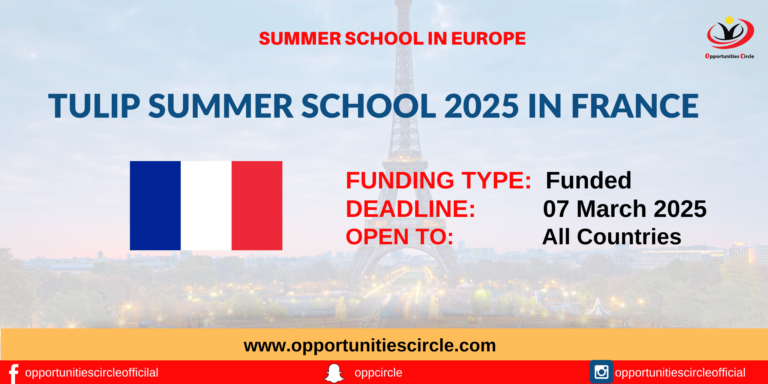 TULIP Summer School 2025 in France