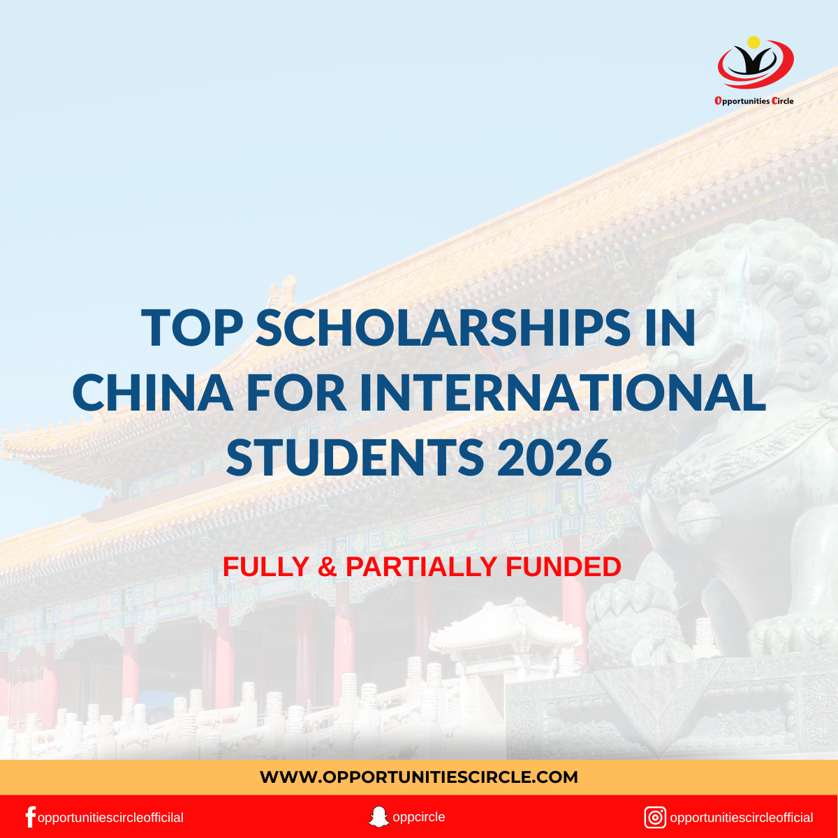 Top Scholarships in China for International Students 2026 ...