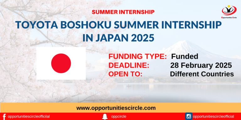 Toyota Boshoku Summer Internship in Japan 2025