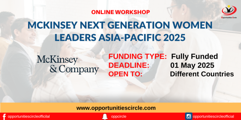 McKinsey Next Generation Women Leaders Asia-Pacific 2025