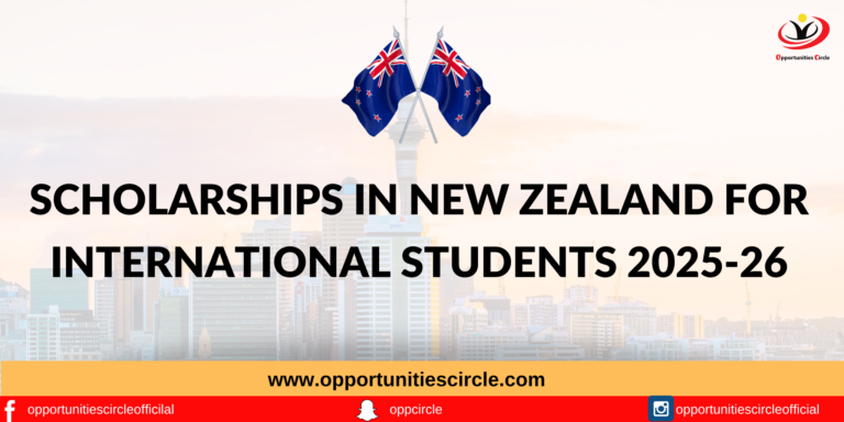 Scholarships in New Zealand For International Students 2025-26