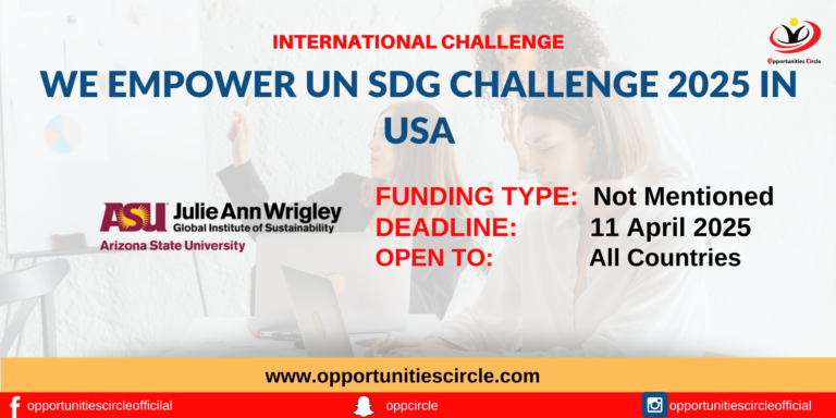 WE Empower UN SDG Challenge 2025 in USA