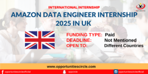 Amazon Data Engineer Internship 2025 in UK