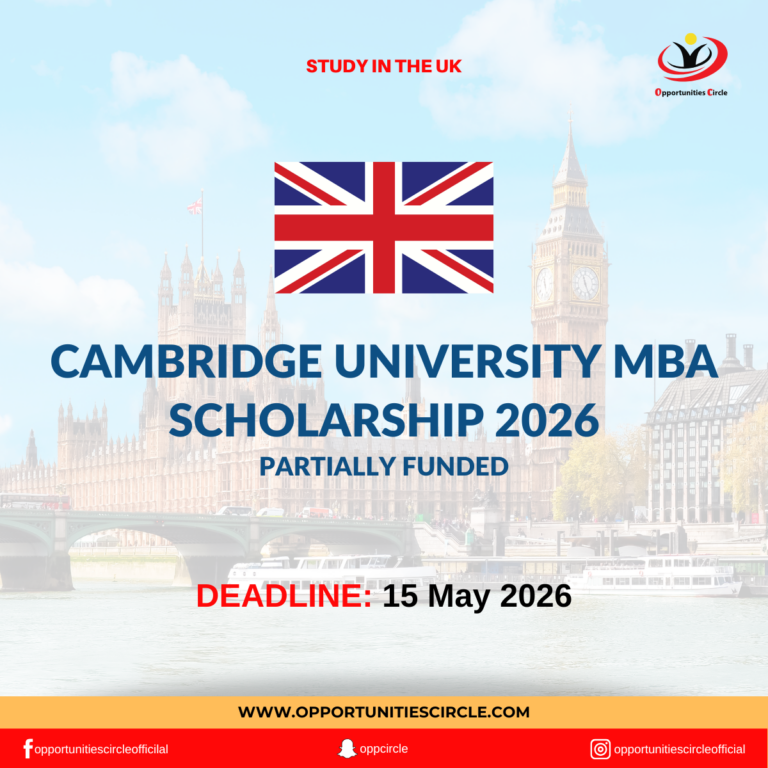 Cambridge University MBA Scholarship 2026