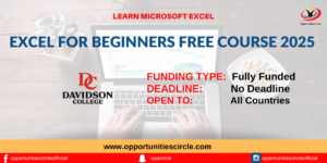 Excel for Beginners Free Course 2025