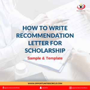 How to Write Recommendation Letter for Scholarship