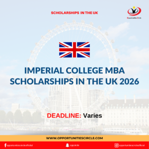 Imperial College MBA Scholarships in the UK 2026
