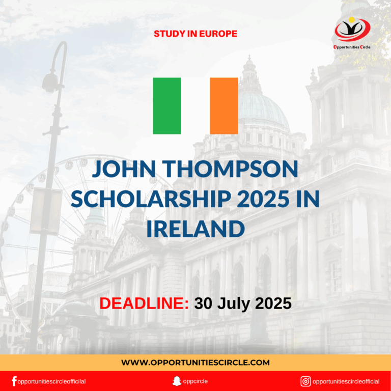 John Thompson Scholarship 2025 in Ireland