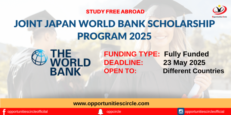 Joint Japan World Bank Scholarship Program 2025