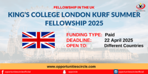 King's College London KURF Summer Fellowship 2025