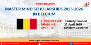 Master Mind Scholarships 2025-2026 in Belgium