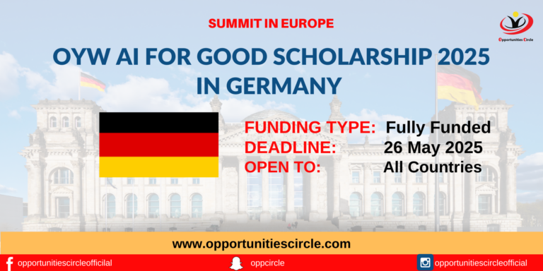 OYW AI for Good Scholarship 2025 in Germany