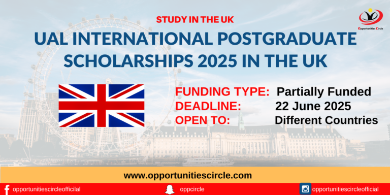UAL International Postgraduate Scholarships 2025 in the UK