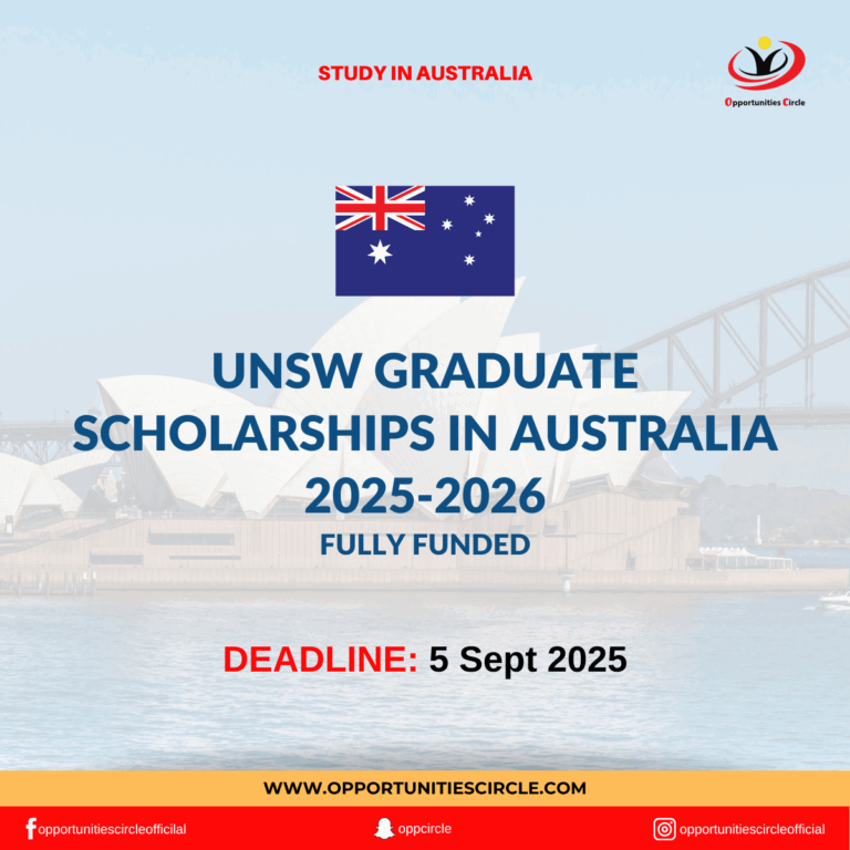 UNSW Graduate Scholarships in Australia 2025-2026