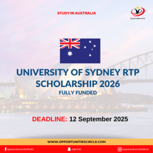 University of Sydney RTP Scholarship 2026