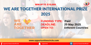 We Are Together International Prize 2025