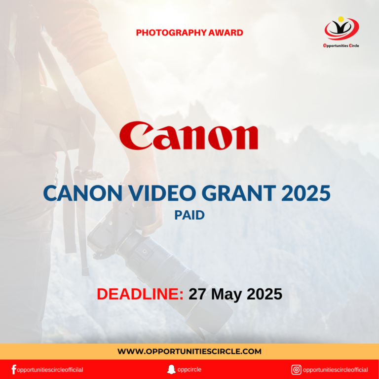 Canon Video Grant 2025