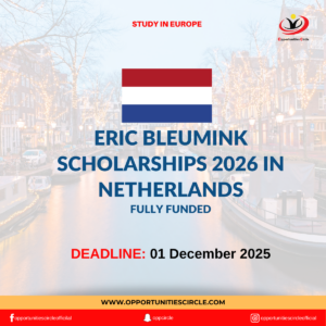 Eric Bleumink Scholarships 2026 in Netherlands