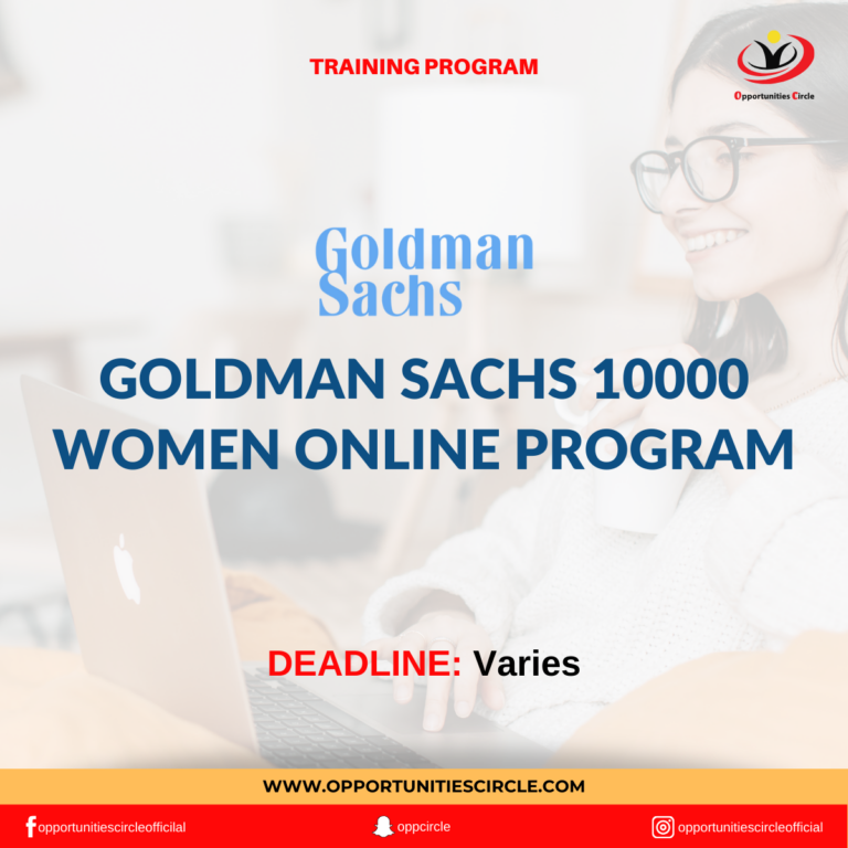 Goldman Sachs 10000 Women Online Program