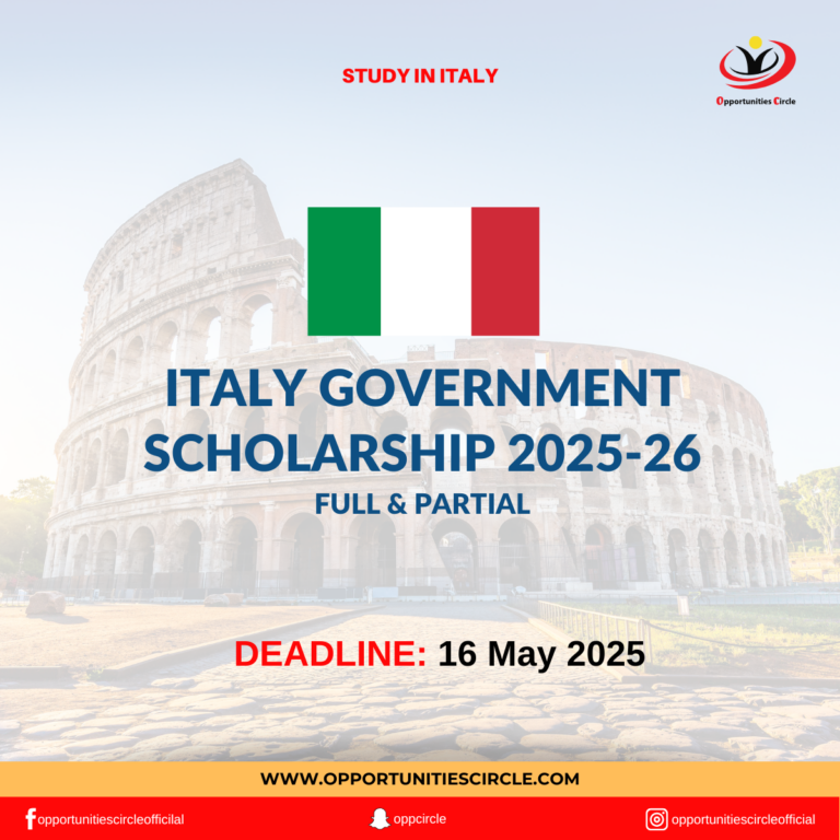 Italy Government Scholarship 2025-26